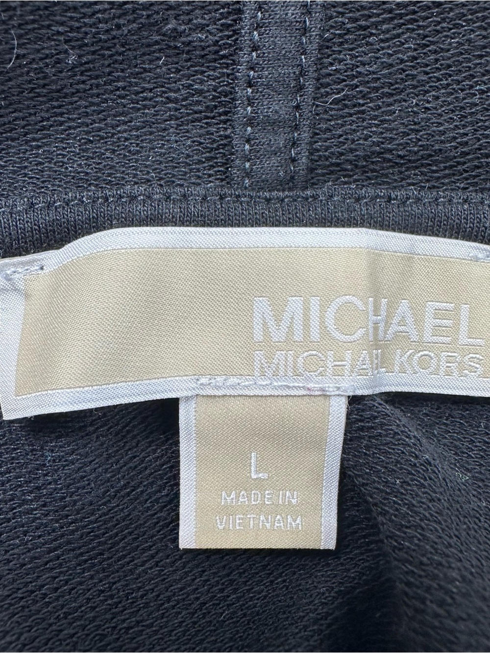 Michael Kors Black Hoodie with White MK Circle Logo - Picture 3 of 7